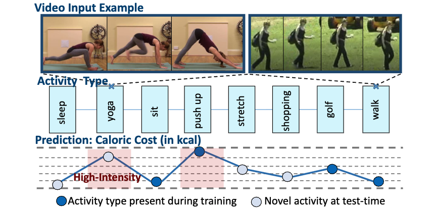 Should I take a walk? Estimating Energy Expenditure from Video Data